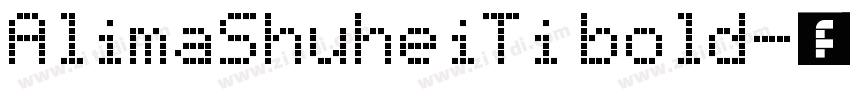 AlimaShuheiTi bold字体转换
